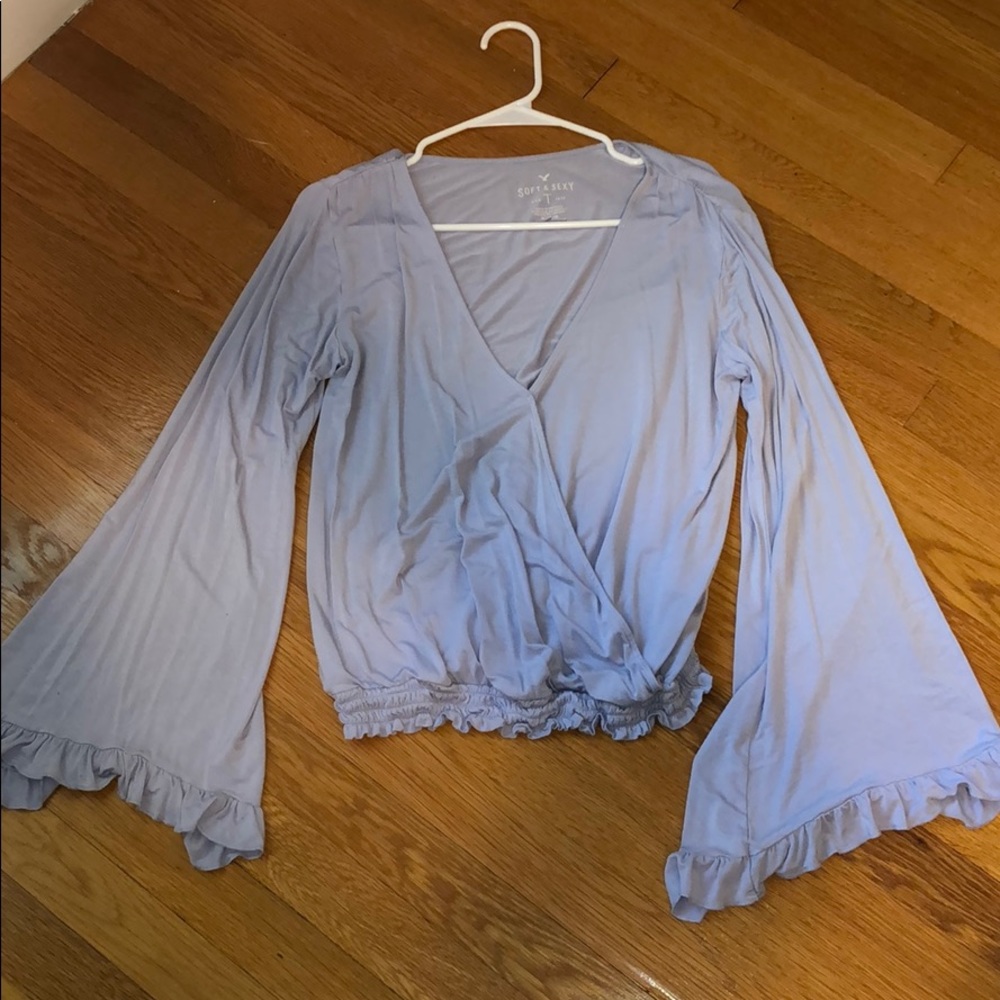 Lavender Bell Sleeve Top